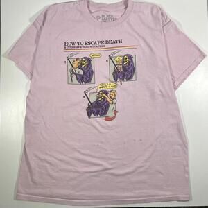 How‎ to Escape Death Graphic Tee by Black Matter - Pink T-shirt